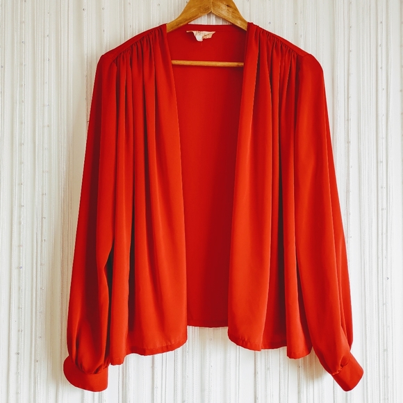 Vintage Draped Open Front Top - Picture 7 of 15